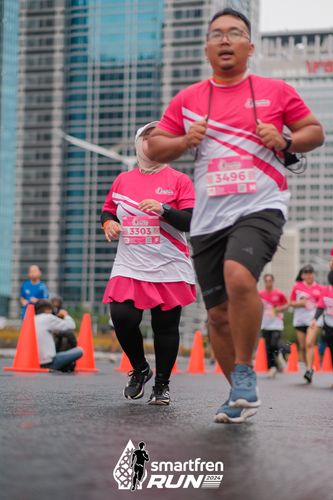 Race photo from Smartfren Run 2024