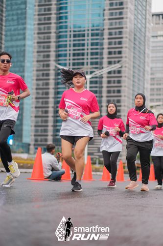 Race photo from Smartfren Run 2024