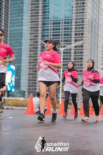 Race photo from Smartfren Run 2024