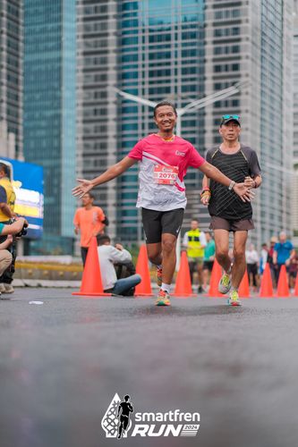 Race photo from Smartfren Run 2024