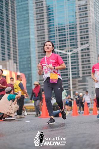Race photo from Smartfren Run 2024