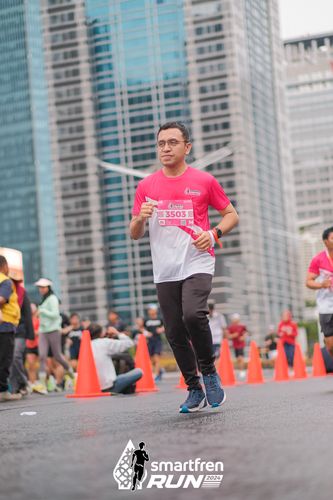 Race photo from Smartfren Run 2024