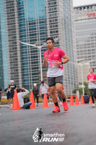 Race photo from Smartfren Run 2024
