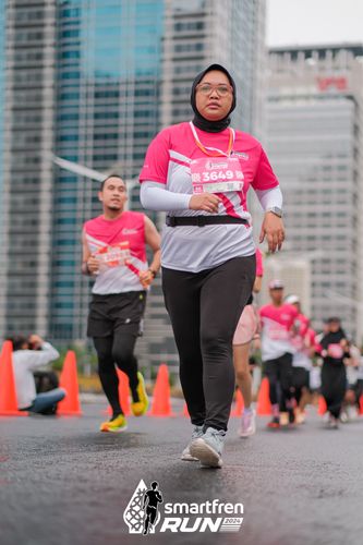 Race photo from Smartfren Run 2024