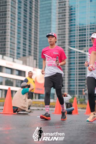 Race photo from Smartfren Run 2024