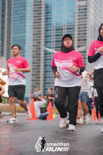 Race photo from Smartfren Run 2024