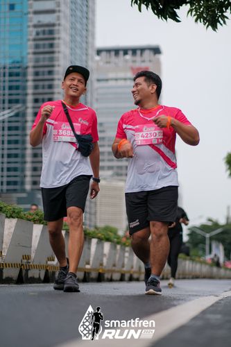 Race photo from Smartfren Run 2024