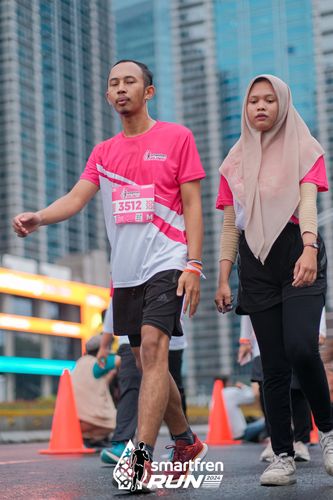 Race photo from Smartfren Run 2024