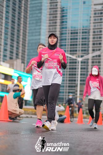 Race photo from Smartfren Run 2024