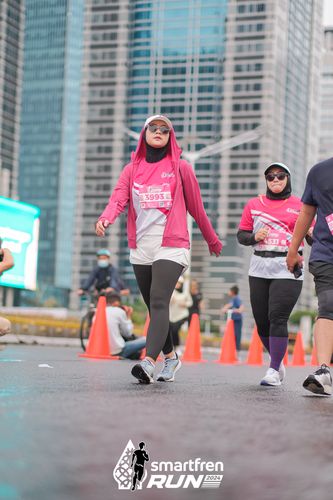 Race photo from Smartfren Run 2024