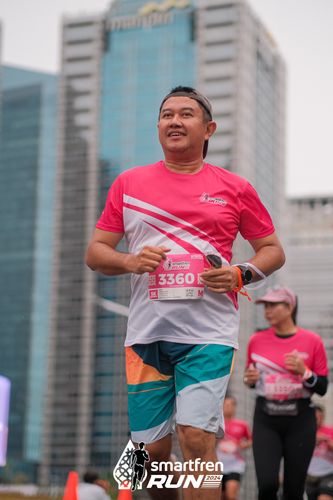 Race photo from Smartfren Run 2024