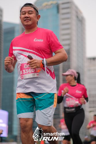 Race photo from Smartfren Run 2024