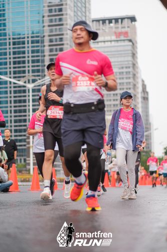 Race photo from Smartfren Run 2024