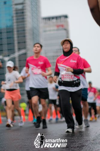Race photo from Smartfren Run 2024