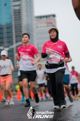 Race photo from Smartfren Run 2024