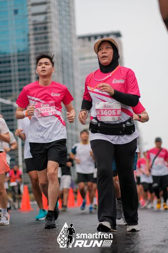 Race photo from Smartfren Run 2024