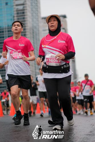 Race photo from Smartfren Run 2024