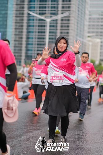 Race photo from Smartfren Run 2024
