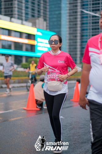Race photo from Smartfren Run 2024