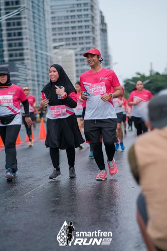 Race photo from Smartfren Run 2024