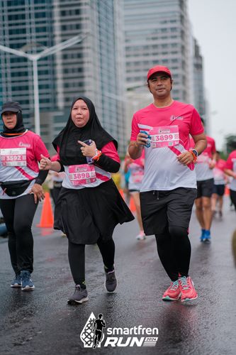 Race photo from Smartfren Run 2024