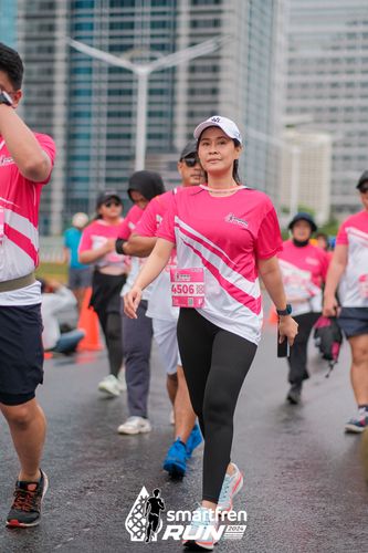 Race photo from Smartfren Run 2024