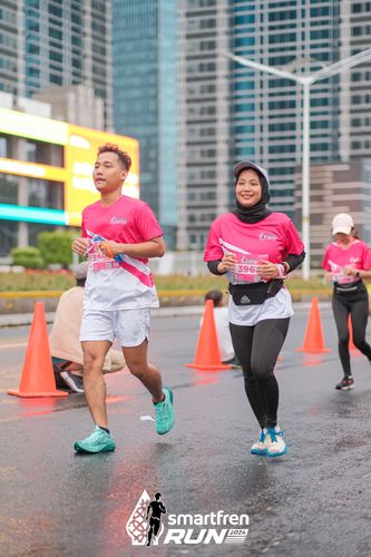Race photo from Smartfren Run 2024