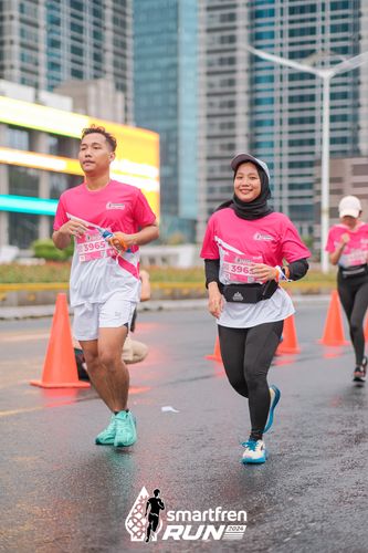 Race photo from Smartfren Run 2024