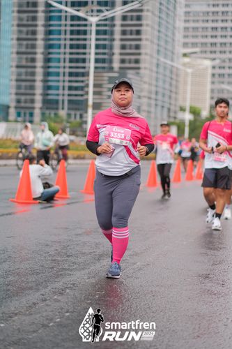 Race photo from Smartfren Run 2024