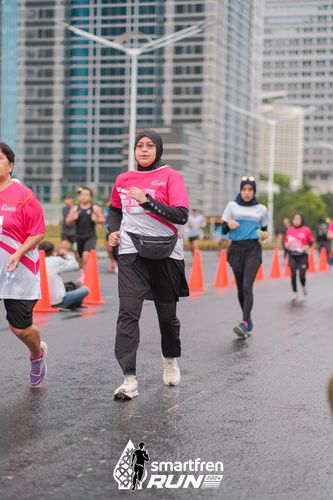 Race photo from Smartfren Run 2024