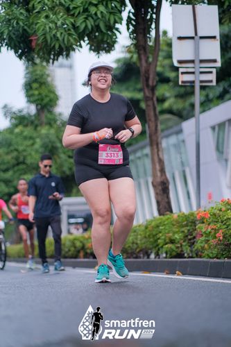 Race photo from Smartfren Run 2024