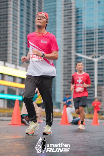 Race photo from Smartfren Run 2024