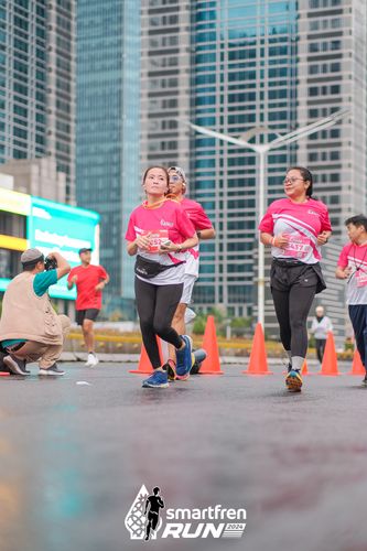 Race photo from Smartfren Run 2024