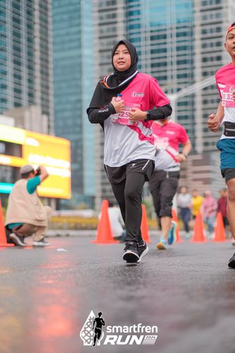 Race photo from Smartfren Run 2024