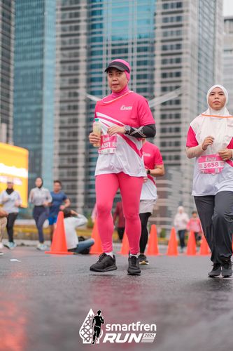 Race photo from Smartfren Run 2024