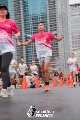 Race photo from Smartfren Run 2024