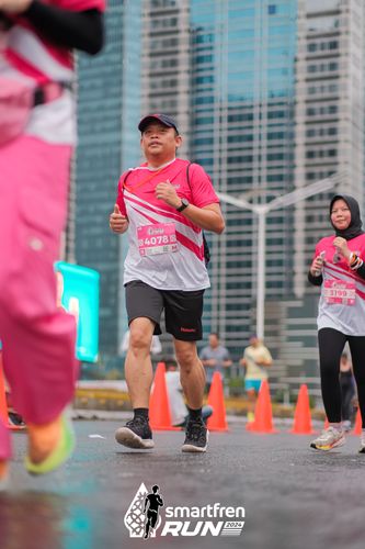 Race photo from Smartfren Run 2024
