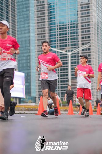 Race photo from Smartfren Run 2024