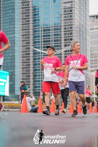 Race photo from Smartfren Run 2024