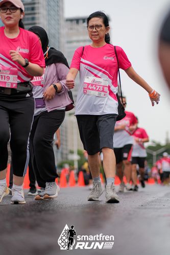 Race photo from Smartfren Run 2024