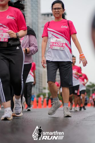 Race photo from Smartfren Run 2024