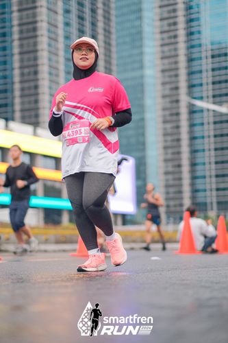 Race photo from Smartfren Run 2024