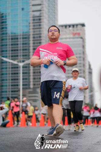 Race photo from Smartfren Run 2024