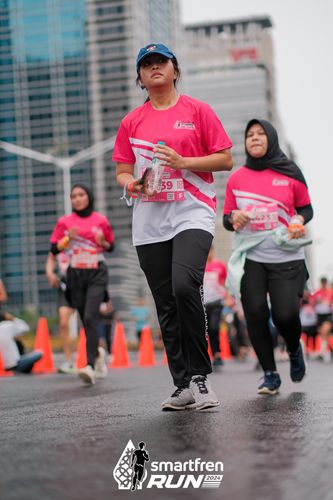 Race photo from Smartfren Run 2024