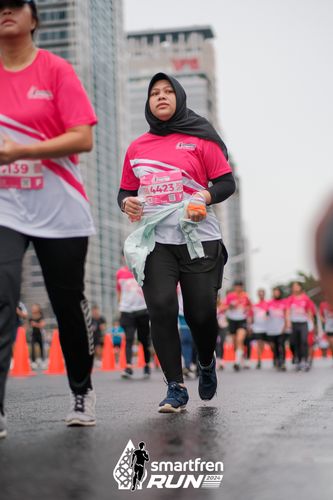 Race photo from Smartfren Run 2024