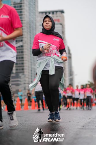 Race photo from Smartfren Run 2024