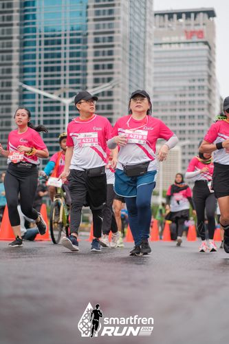 Race photo from Smartfren Run 2024