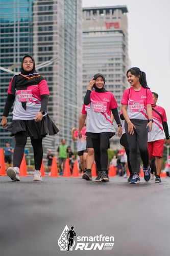 Race photo from Smartfren Run 2024