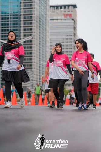 Race photo from Smartfren Run 2024