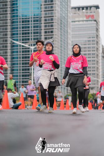 Race photo from Smartfren Run 2024